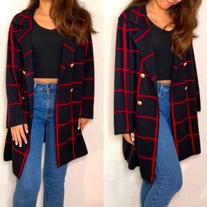 Anne Klein Blue Knit Sweater